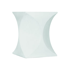 Bernhardt Bernhardt Sculptural Millim Outdoor Bunching Table — Hourglass Stonecast Side Table, Durable Patio Accent X01154