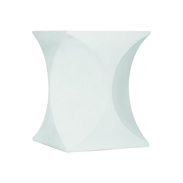 Bernhardt Bernhardt Sculptural Millim Outdoor Bunching Table — Hourglass Stonecast Side Table, Durable Patio Accent X01154