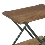 Christopher Knight Home® - Noble House - Oxbow Modern Industrial Handcrafted Wood Side Table, Light Walnut and Gray