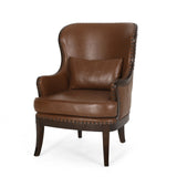 Christopher Knight Home® - Noble House - Mantua Contemporary Upholstered Accent Chair with Nailhead Trim