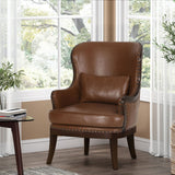 Christopher Knight Home® - Noble House - Mantua Contemporary Upholstered Accent Chair with Nailhead Trim