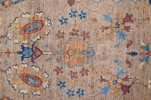 Feizy Rugs Rawlins Collection Rug: Antique-inspired Polyester Chenille With Stunning Floral Motif & Warm Tones Tan,Pink,Blue Polyester Rln39hpfbgemlth20