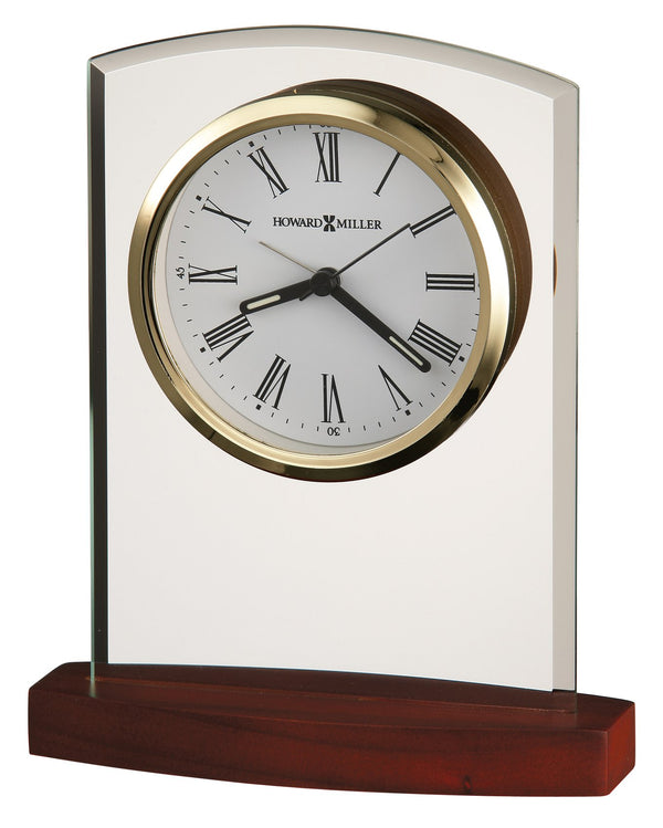 Hekman Furniture 645580 Marcus Tabletop Clock – Elegant Quartz Timepiece With Beveled Glass & Rosewood Base Finish  Marcus Tabletop Clock 645580