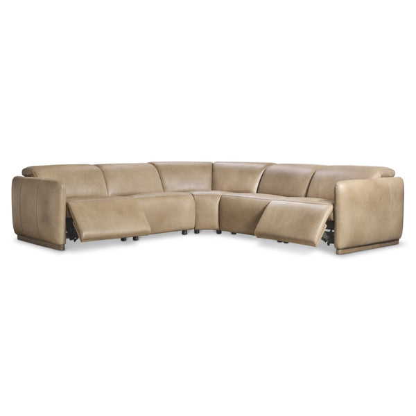 Bernhardt Bernhardt Alta Full Grain Leather Power Reclining Sectional for Modern Living Rooms K2347