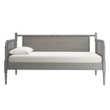 Homelegance By Top-Line Esteban Traditional Beaded Wood Daybed Grey Rubberwood