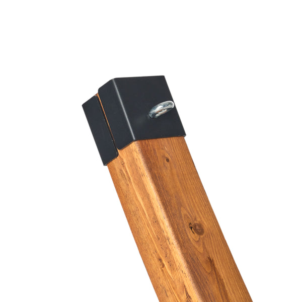 English Elm Richardson Curved Arc Larch Wood Hammock Stand Outdoor Hardwood Frame Holds 400 Lbs 54883.00BSE
