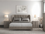 A.R.T. Furniture Vault California King Upholstered Shelter Bed 285127-2354 Gray 285127-2354