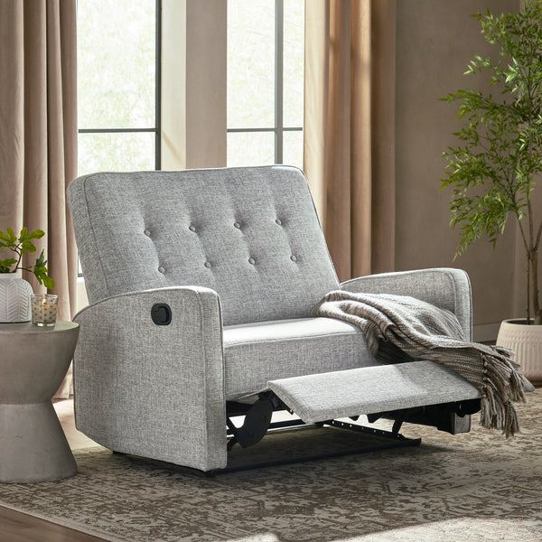 English Elm Christopher Knight Home® - 47" Wide Manual Standard Recliner with Plush Fabric Upholstery, Spacious 47" Seat, Durable Frame, Comfort LIGHT GREY 61259.00LGTW