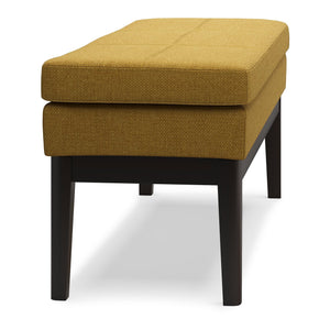 English Elm Carlson Marigold Ottoman Bench – Versatile Mid-Century Modern Seating For Any Room, Stylish & Durable B136P159236