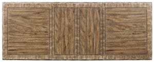 Hooker Furniture Chatelet Caramel Froth Rectangular Dining Table With Two 18" Leaves — Farmhouse Charm, Solid Wood Craftsmanship 5300-75200