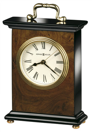 Hekman Furniture 645577 Berkley Table Clock - Elegant Walnut Finish, Quiet Quartz Movement, Classic Roman Numerals  Berkley Tabletop Clock 645577