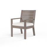 Laguna Swivel Dining Chair in Canvas Natural, No Welt SW3501-11-5404 Sunset West