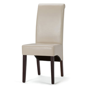 English Elm Avalon Deluxe Parson Dining Chair Set Of 2 - Elegant Satin Cream Upholstered Comfort For Any Space B136P159801