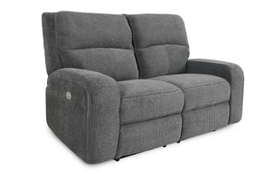 Parker House Parker Living Polaris - Bizmark Grey Power Reclining Loveseat Bizmark Grey 100% Polyester (W) MPOL#822PH-BIG