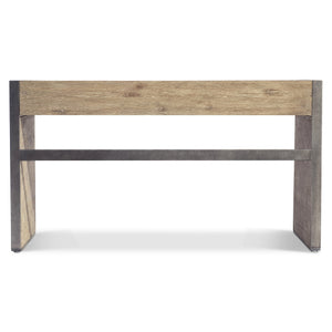 Bernhardt Bernhardt Tribeca Desk With Distressed Aurum Oak Top, Barlow Steel Frame, Center Drawer & Glides D33510