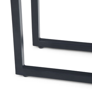 English Elm Skyler C Side Table - Handcrafted Solid Mango Wood With Charcoal Base For Modern Living Spaces B136P159619-GIGA