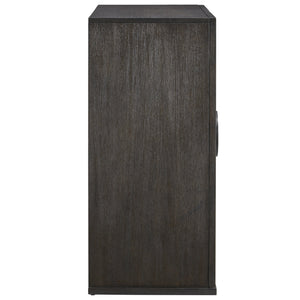 Pulaski Furniture 2-door Accent Chest With Adjustable Shelves & Elegant Design - Stylish Storage For Modern Spaces Black Quartered Oak Veneer P301795-pulaski