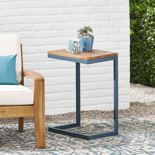 English Elm Christopher Knight Home® - Accent Table - Rustic Firwood Antique Design With Iron Frame For Versatile Home Décor Solutions 58970.00L