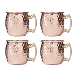 Cambridge Copper-Finish Mini Moscow Mule Mug Shot Glasses, Set of 4, Dishwasher Safe