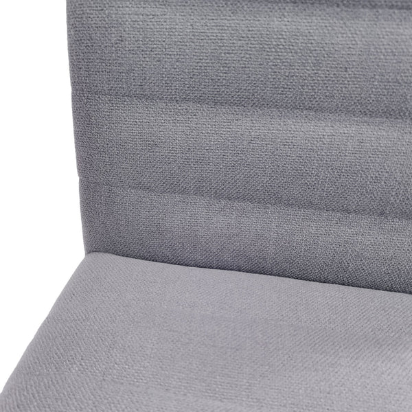 English Elm Christopher Knight Home® - DINING Chair Set of 2 Dark Grey Mid-Century Upholstered Fabric Seats with Channel Stitching & Splayed Rubberwood Legs 73471.00