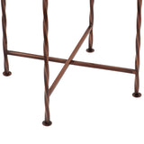 Christopher Knight Home® - Noble House - Beaufait Vintage Style Handcrafted Iron Tray Top Side Table