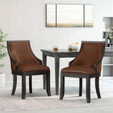 Christopher Knight Home® - Noble House - Thurber Contemporary Upholstered Birch Wood Dining Chairs - Set of 2