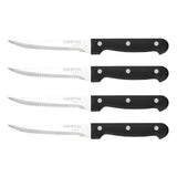 Hampton Forge Brighton Steak Knives, 4-Piece Set with Full-Tang Serrated Blades