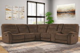 Parker House Parker Living Cooper - Shadow Brown 6 Piece Modular Manual Reclining Sectional Shadow Brown 100% Polyester (S) MCOO-PACKA-SBR