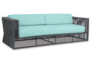 Milano Sofa in Dupione Celeste w/ Self Welt SW4101-23-8067 Sunset West