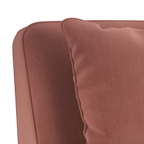 A.R.T. Furniture Lowry Accent Chair - Playful Elegance with Plush Comfort, Scalloped Base, and Versatile Style for Any Room Terracotta Rose 738514-5000AA