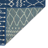 Christopher Knight Home® - Noble House - Currie 5'3" X 7' Indoor/Outdoor Area Rug, Blue and Ivory