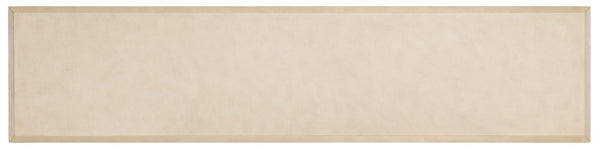 Hooker Furniture Commerce Melrose Console Table — Alabaster Textured Plaster Finish, Tiered Ridge Silhouette, Slim 68" Modern Entryway Centerpiece 7228-85134-02