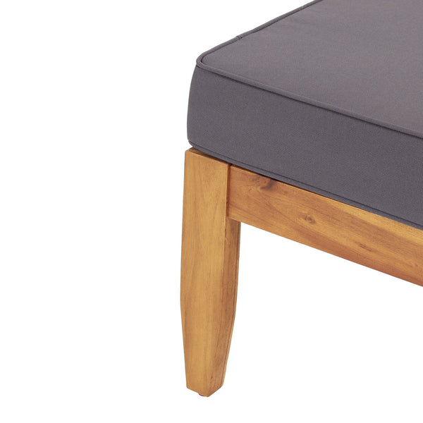 English Elm Christopher Knight Home® - Mid-Century Teak Ottoman & Coffee Table Set with Storage, Water-Resistant Cushions, Solid Acacia Wood 74100.00DGRY