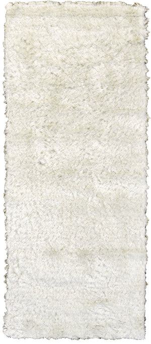 Feizy Rugs Indochine Plush Hand-tufted Polyester Shag Rug - Luxurious High Pile For Contemporary Spaces White Polyester 4944550fwht000i26