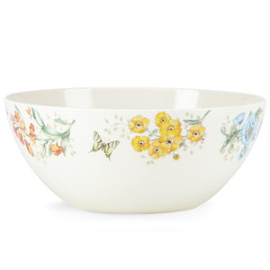 Lenox Butterfly Meadow Melamine Large Serving Bowl Multi, WHITE MELAMINE 855597