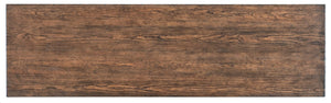 Hooker Furniture Commerce Safari Credenza With Distressed Pine & Carved Animal Motifs, Tv Console Storage W/ Cable Management (69") 7228-85099-85