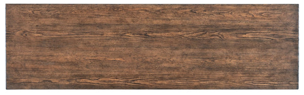Hooker Furniture Commerce Safari Credenza With Distressed Pine & Carved Animal Motifs, Tv Console Storage W/ Cable Management (69") 7228-85099-85