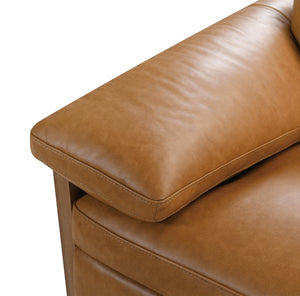Hooker Furniture Jericho Power Reclining Sectional Top-grain Leather Sleigh Frame Living Room SS461-5PC3-087