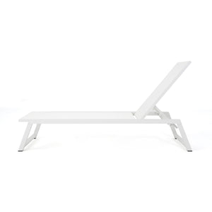 English Elm Myers Outdoor Aluminum Mesh Chaise Lounge Adjustable Poolside Reclining Chair 61407.00WWHI