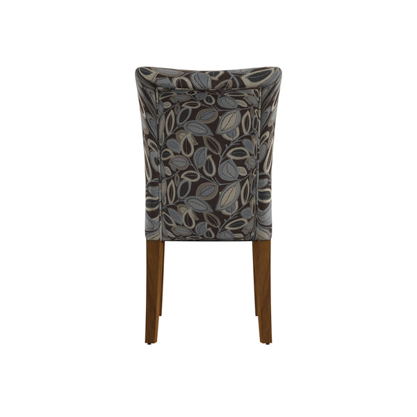 Homelegance By Top-Line Harmonn Print Parsons Dining Side Chairs (Set of 2) Brown Rubberwood
