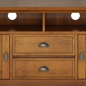 English Elm Redmond 72" Tv Media Stand - Handcrafted Light Golden Brown With Ample Storage & Timeless Design B136P159541-GIGA