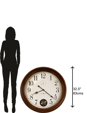 Hekman Furniture 620484 Elegant Hampton Cherry Wall Clock With Antique Pendulum - Timeless Design For Any Space Hampton Cherry Auburn Wall Clock 620484