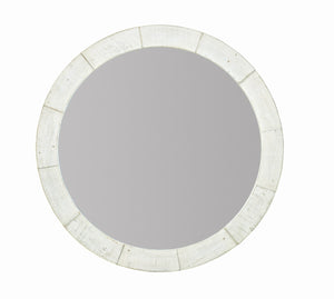 Bernhardt Piper Round Mirror in Brushed White 398333W