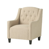 Christopher Knight Home® - Noble House - Elaine Tufted Fabric Chair and Ottoman