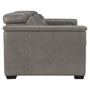 Bernhardt Bernhardt Lioni Power Reclining Sofa With Fine Leather, Usb Port, Head & Foot Power Motion, 93.5" 9567RO