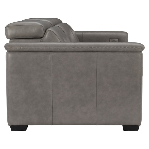 Bernhardt Bernhardt Lioni Power Reclining Sofa With Fine Leather, Usb Port, Head & Foot Power Motion, 93.5" 9567RO