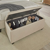 Parker House Parker Living Sleep Cameron - Downy Storage Bench Downy Natural 100% Polyester (SW) BCAM-BENCH-DOW