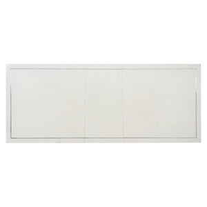 Bernhardt Bernhardt Silhouette Rectangular Dining Table — Eggshelled Hollywood Regency With Stainless Inlay & 20" Leaf Expansion K1581