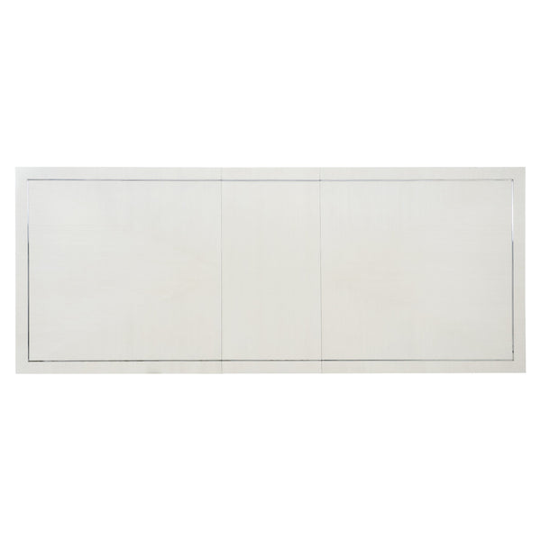 Bernhardt Bernhardt Silhouette Rectangular Dining Table — Eggshelled Hollywood Regency With Stainless Inlay & 20" Leaf Expansion K1581