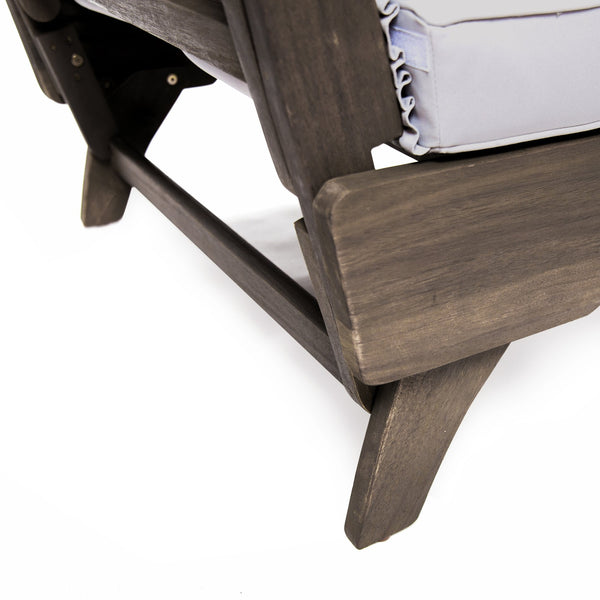 English Elm Ottavio Outdoor Acacia Wood Daybed with Weather Resistant Cushions for Patio Lounging 63454.00
